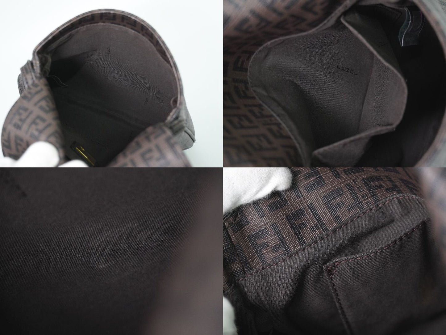 FENDI ズッキーノ ショルダーバッグ ブラウン 8BT075