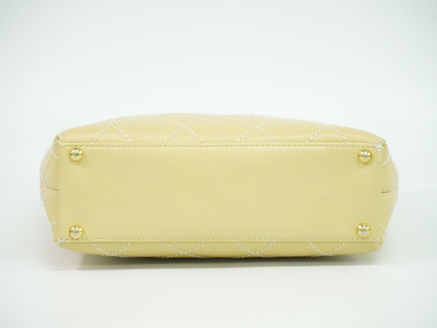 CHANEL ワイルドステッチ ココマーク トートバッグ ベージュ