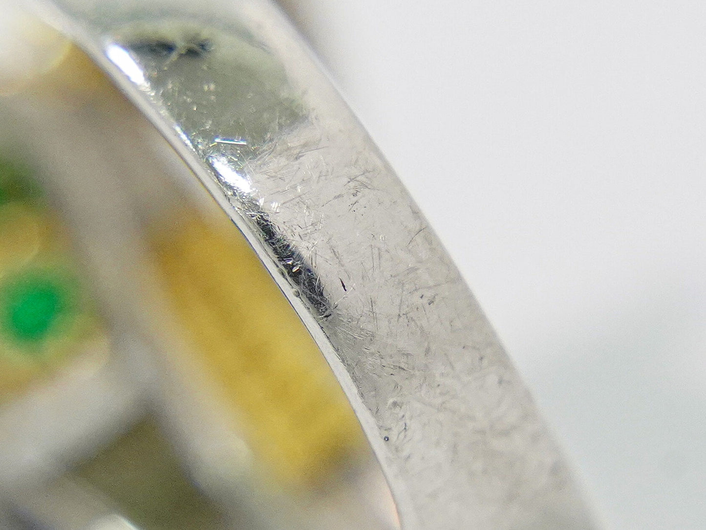 エメラルド 1.18ct ダイヤモンド 0.64ct K18 YG Pt900 コンビ リング 12.5号 グリーン