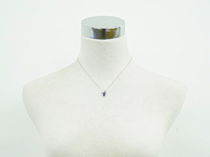 TASAKI タンザナイト 1.28ct ダイヤモンド 0.03ct Pt900 Pt850 ネックレス パープル