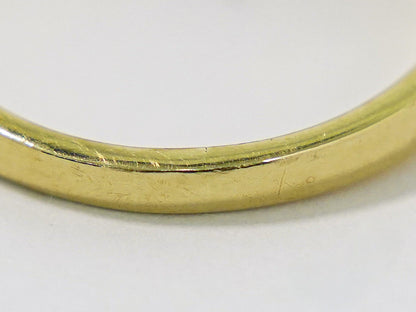 MOUAWAD サファイア 0.19ct ダイヤモンド 0.09ct 750 YG リング 11号 ブルー