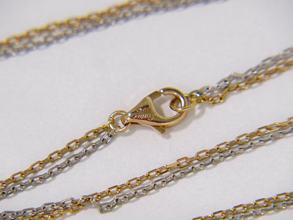Cartier ラブスリーフープ ダイヤモンド 750 PG WG ネックレス ピンク