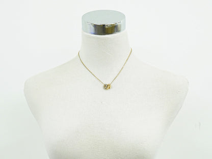 Cartier ラブスリーフープ ダイヤモンド 750 PG WG ネックレス ピンク