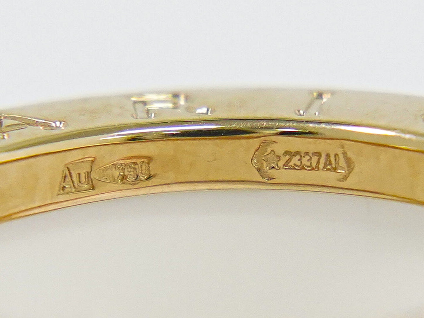 BVLGARI B-ZERO1 Au750 PG セラミック リング 49 6.5号 ホワイト