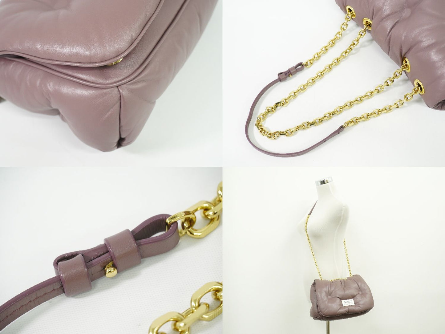 Maison Margiela グラムスラム フラップ ミディアム ショルダーバッグ パープル系 S56WG0169