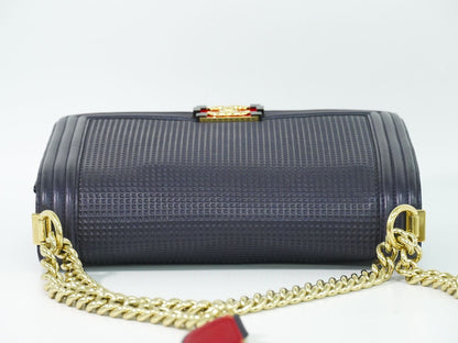 CHANEL ボーイシャネル ココマーク ショルダーバッグ ネイビー