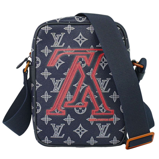 LOUIS VUITTON ダヌーブ PM アップサイドダウン モノグラム インク ショルダーバッグ ネイビー M43678
