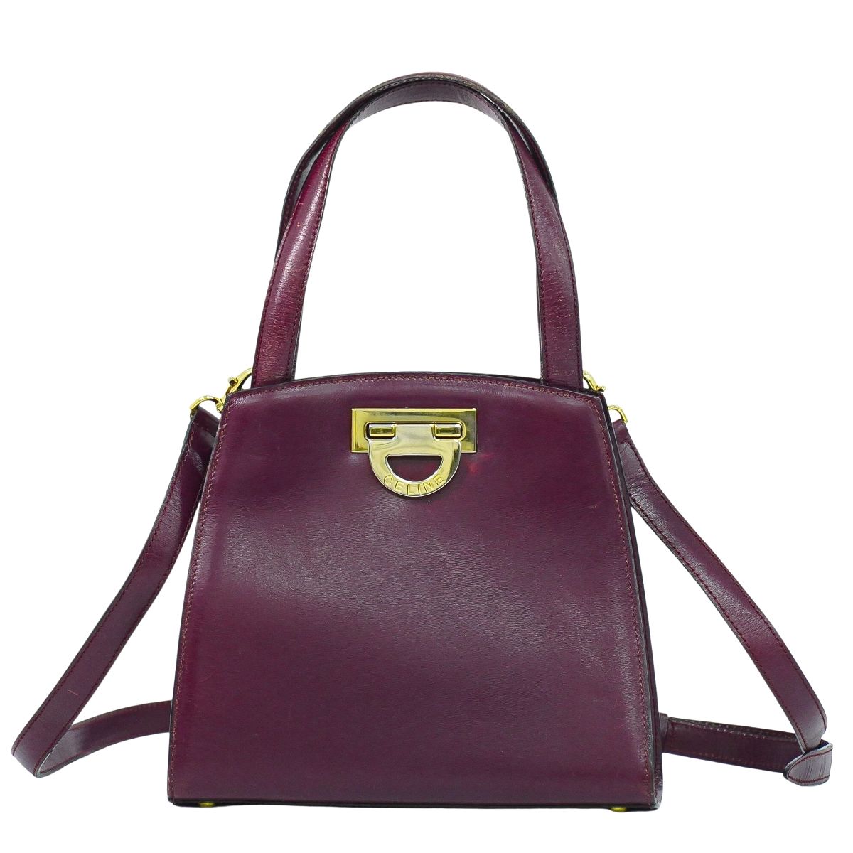 CELINE 2WAY ショルダーバッグ パープル