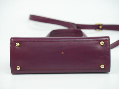 CELINE 2WAY ショルダーバッグ パープル