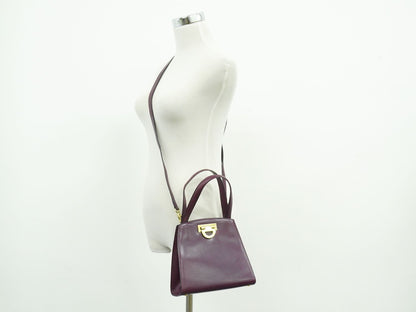 CELINE 2WAY ショルダーバッグ パープル