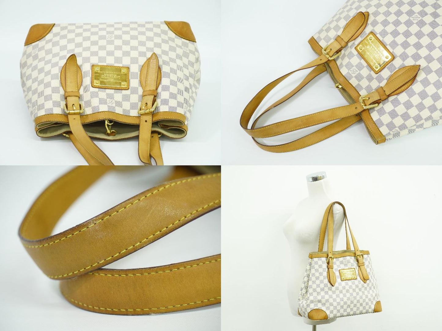 LOUIS VUITTON ハムステッド MM ダミエ アズール トートバッグ N51206
