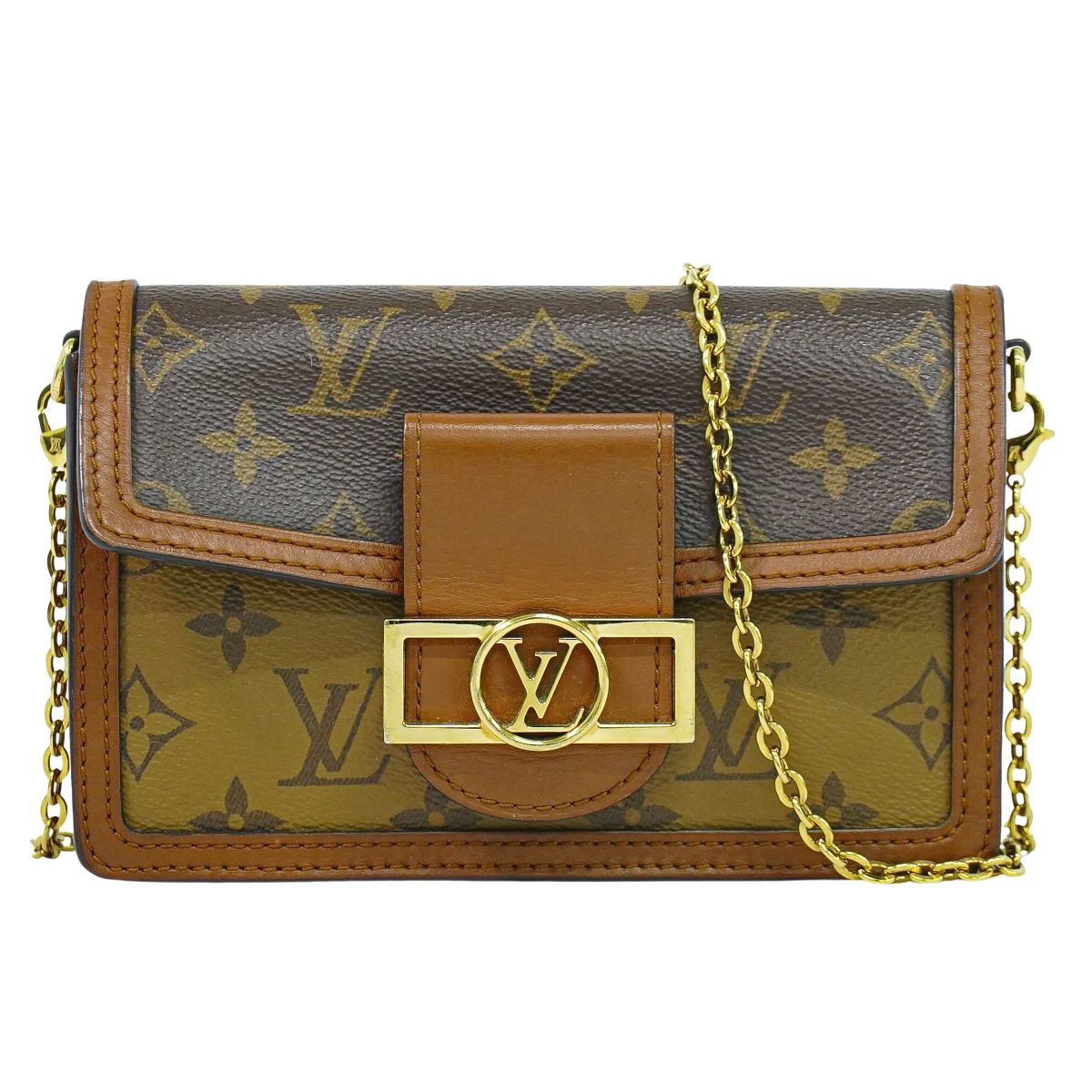 LOUIS VUITTON ポルトフォイユ ドーフィーヌ モノグラム リバース ショルダーウォレット M68746