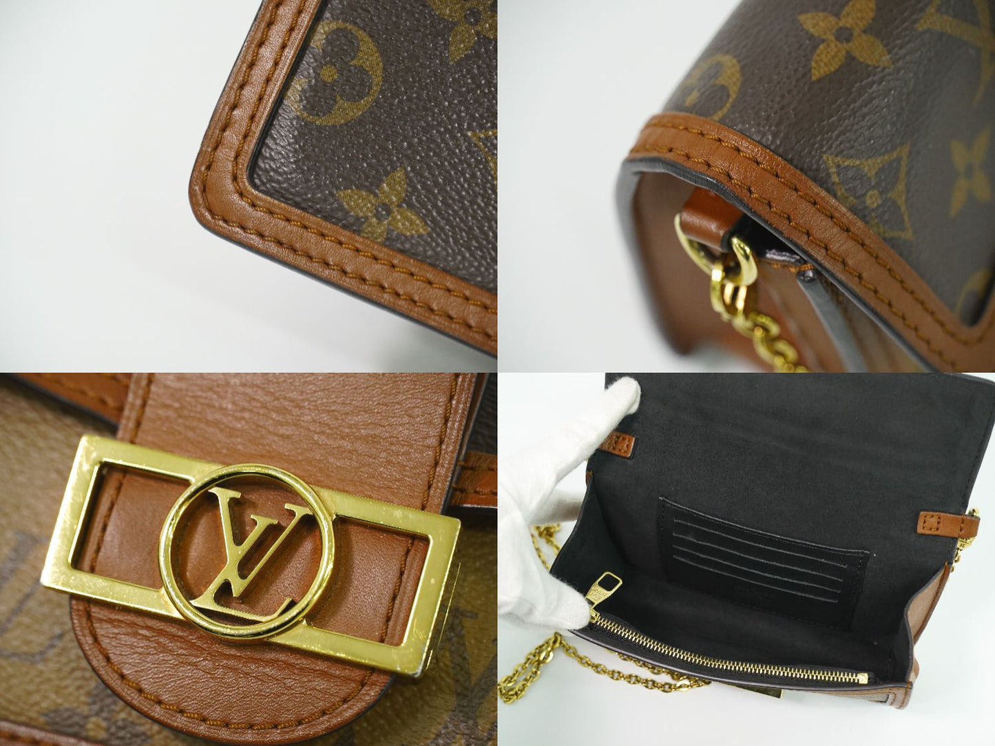 LOUIS VUITTON ポルトフォイユ ドーフィーヌ モノグラム リバース ショルダーウォレット M68746