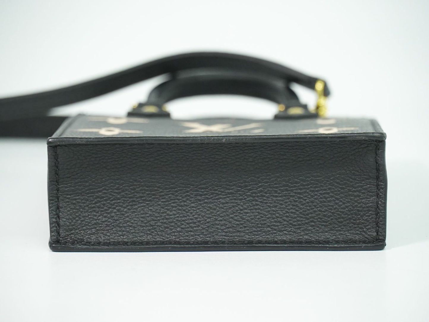 LOUIS VUITTON プティット サックプラ モノグラム アンプラントレザー 2WAY ショルダーバッグ ノワール M81416