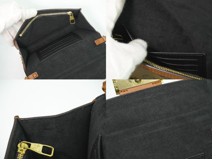 LOUIS VUITTON ポルトフォイユ ドーフィーヌ モノグラム リバース チェーン ショルダーウォレット ブラウン M68746