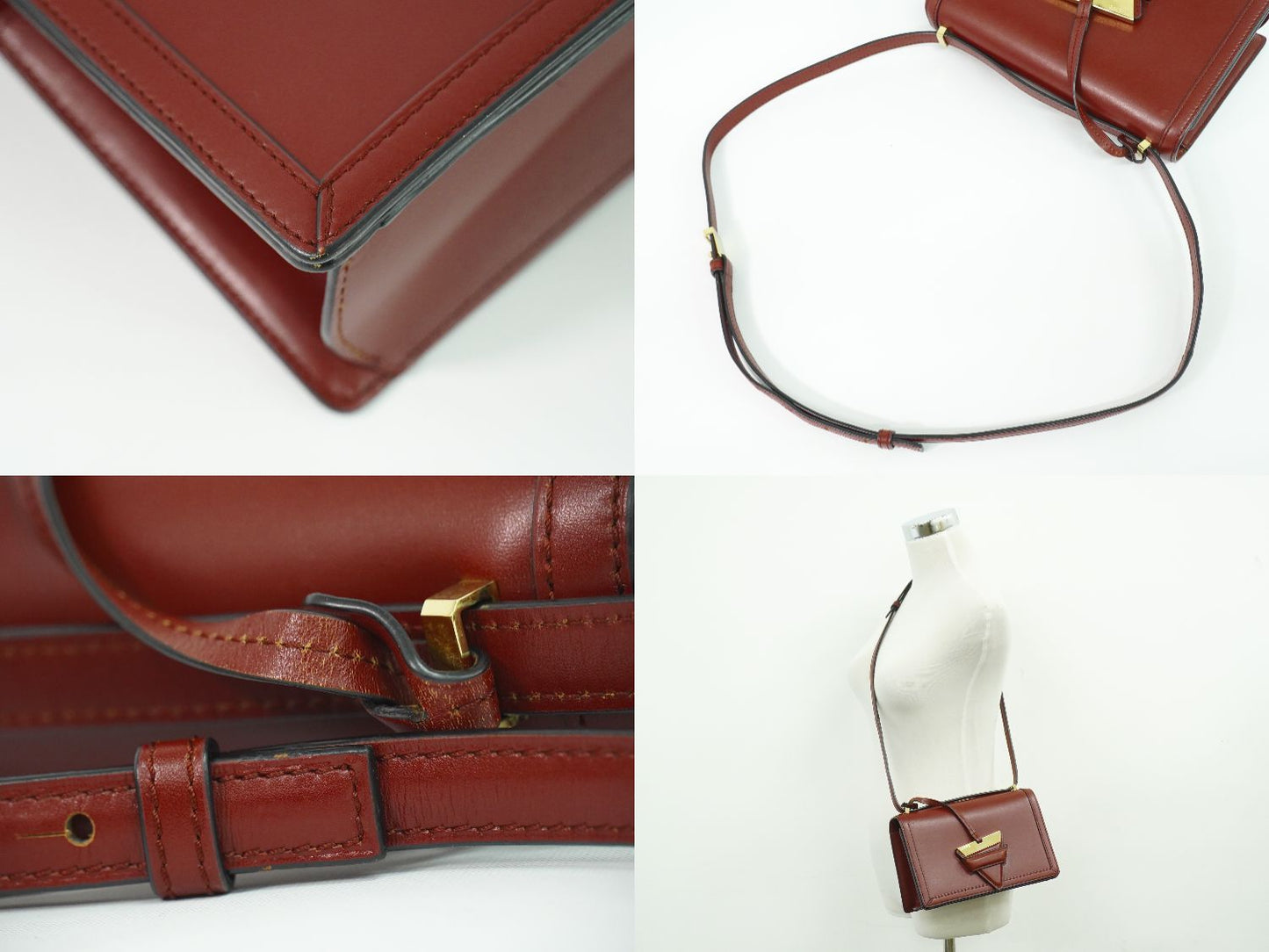 LOEWE バルセロナ ショルダーバッグ ボルドー