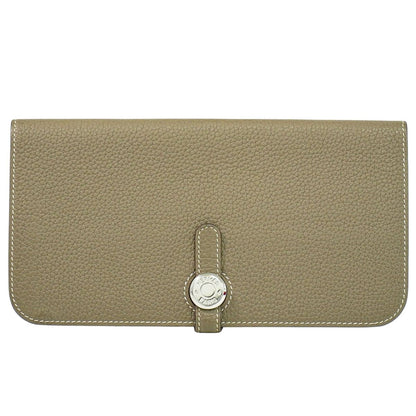 HERMES ドゴン ロング 長財布 Z刻 2021年 エトゥープ