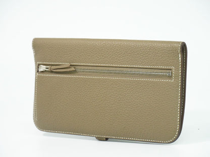 HERMES ドゴン ロング 長財布 Z刻 2021年 エトゥープ