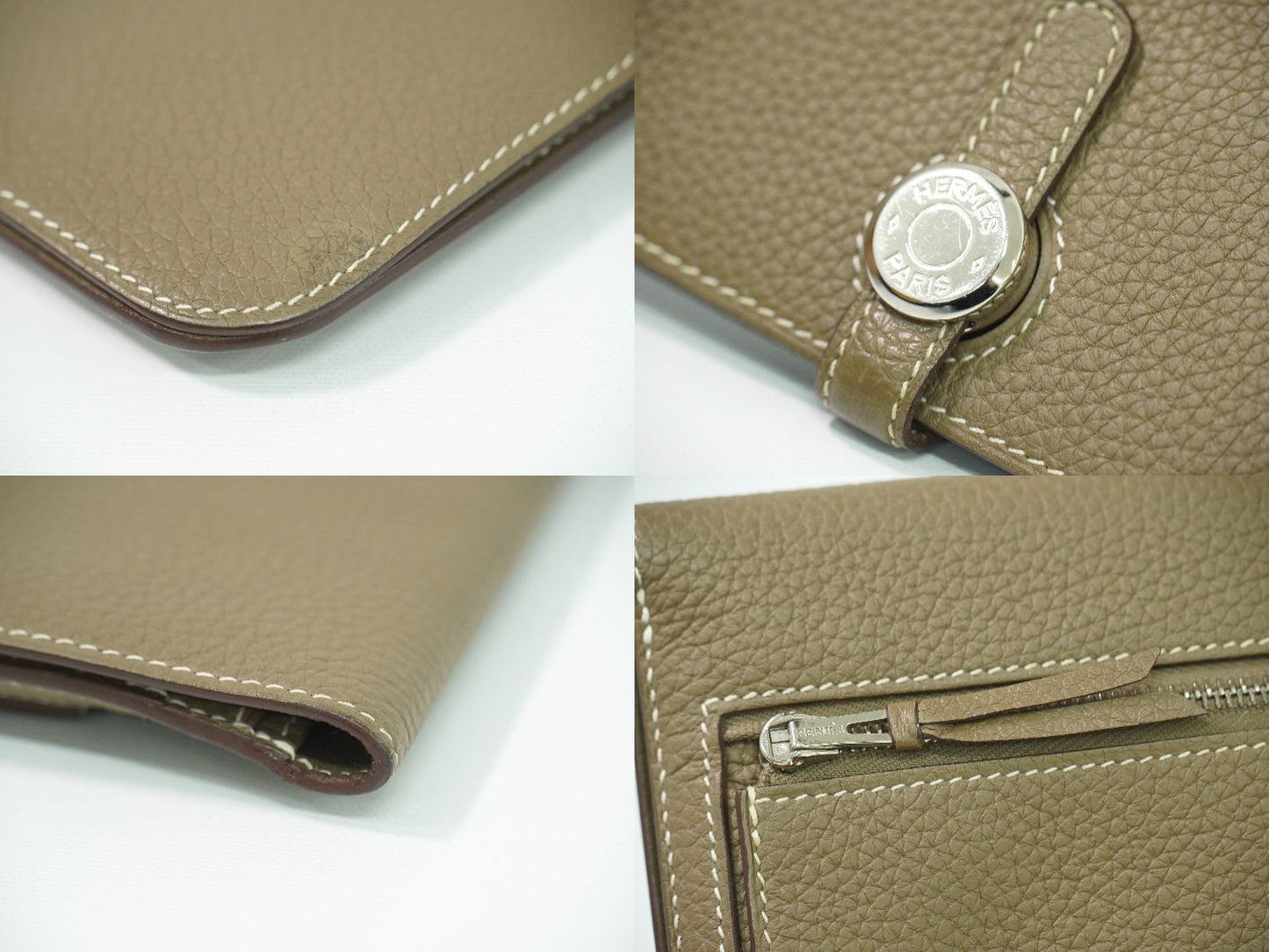 HERMES ドゴン ロング 長財布 Z刻 2021年 エトゥープ