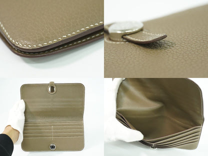 HERMES ドゴン ロング 長財布 Z刻 2021年 エトゥープ