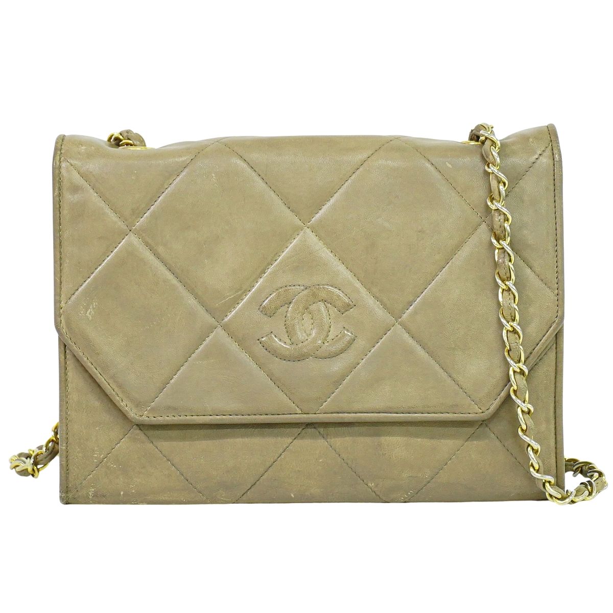 CHANEL ココマーク マトラッセ ショルダーバッグ ベージュ