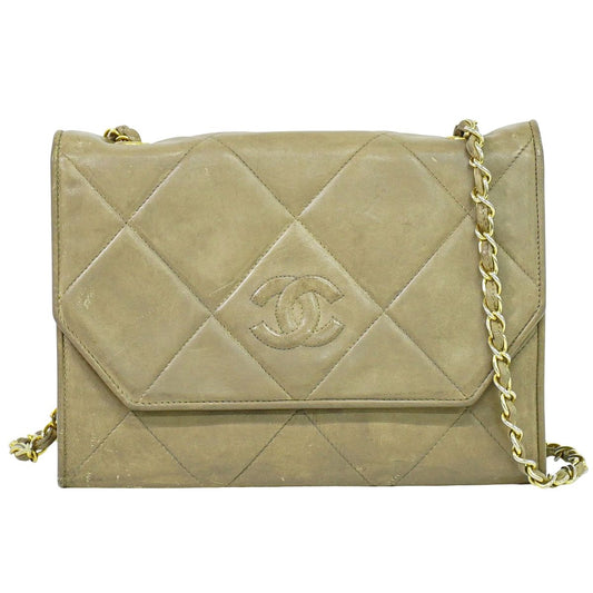 CHANEL ココマーク マトラッセ ショルダーバッグ ベージュ