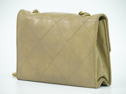 CHANEL ココマーク マトラッセ ショルダーバッグ ベージュ