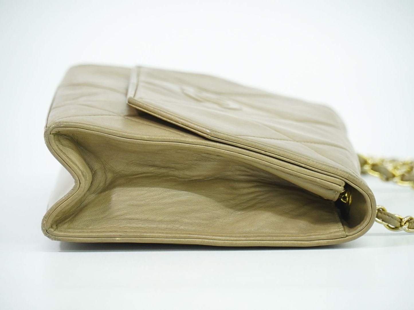 CHANEL ココマーク マトラッセ ショルダーバッグ ベージュ