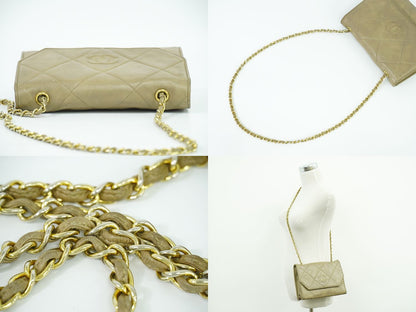 CHANEL ココマーク マトラッセ ショルダーバッグ ベージュ