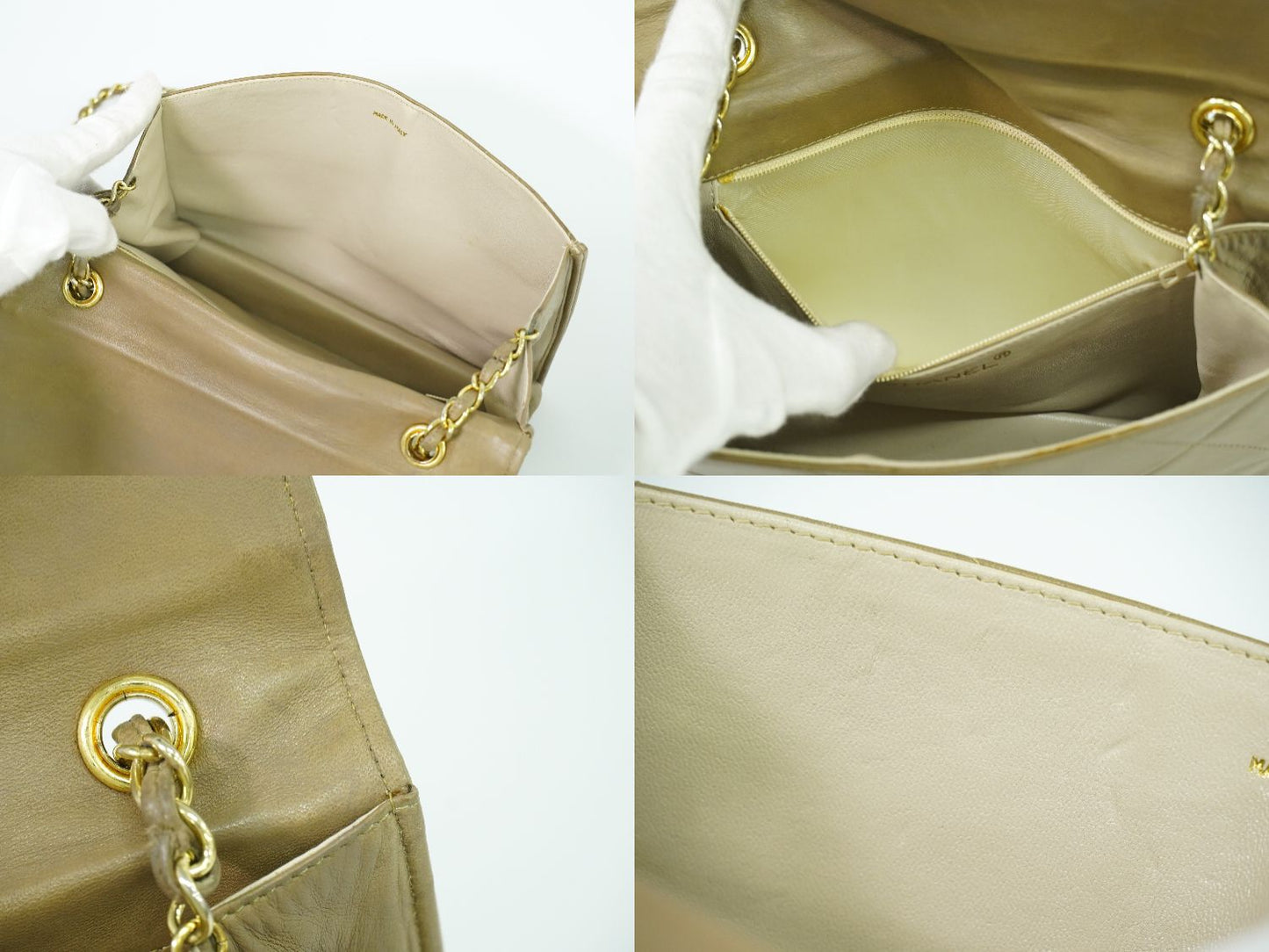 CHANEL ココマーク マトラッセ ショルダーバッグ ベージュ