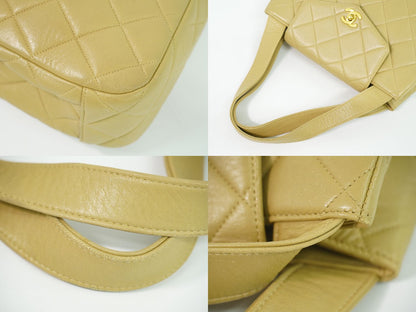 CHANEL ココマーク マトラッセ トートバッグ ベージュ