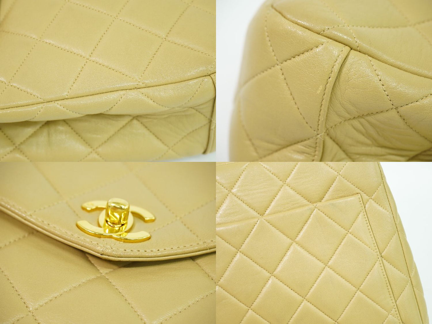 CHANEL ココマーク マトラッセ トートバッグ ベージュ