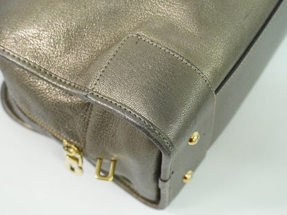 LOEWE アマソナ 28 アナグラム ミニ ボストンバッグ ブロンズ　