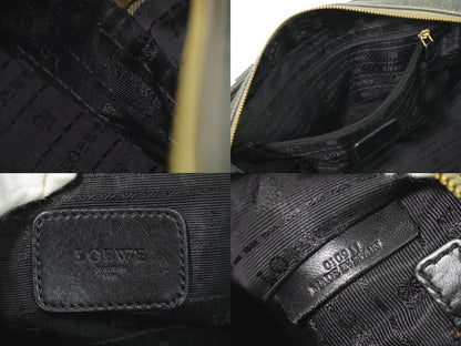 LOEWE アマソナ 28 アナグラム ミニ ボストンバッグ ブロンズ　