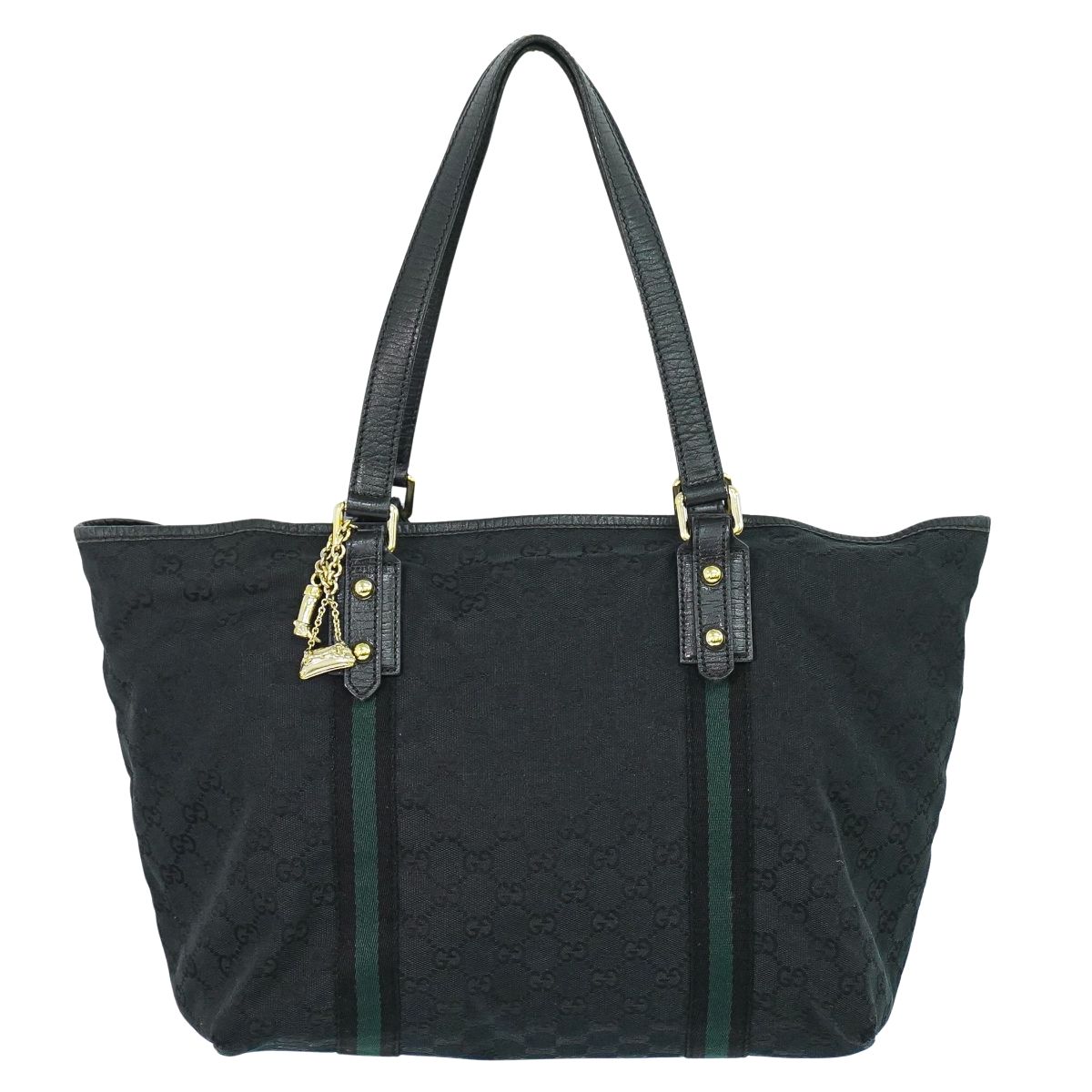GUCCI シェリーライン GGキャンバス トートバッグ ブラック 139260