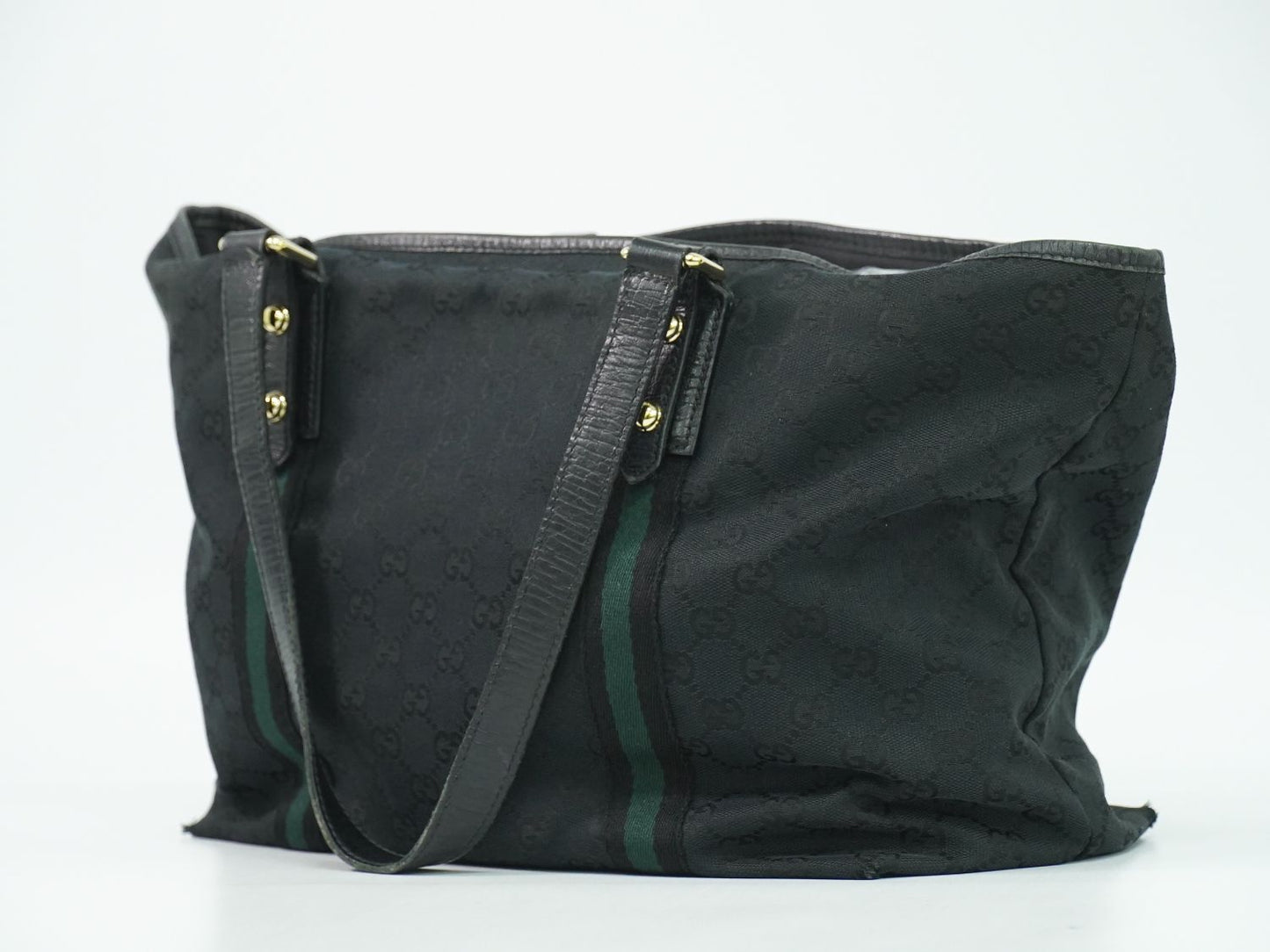 GUCCI シェリーライン GGキャンバス トートバッグ ブラック 139260