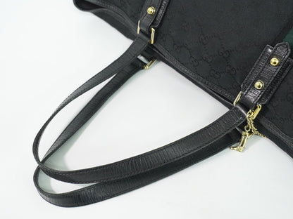 GUCCI シェリーライン GGキャンバス トートバッグ ブラック 139260