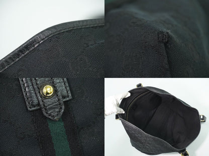 GUCCI シェリーライン GGキャンバス トートバッグ ブラック 139260
