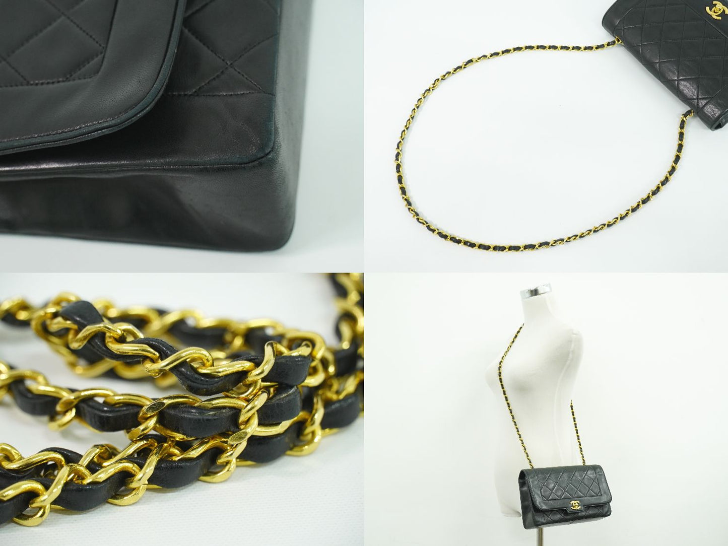 CHANEL ココマーク マトラッセ ショルダーバッグ ブラック