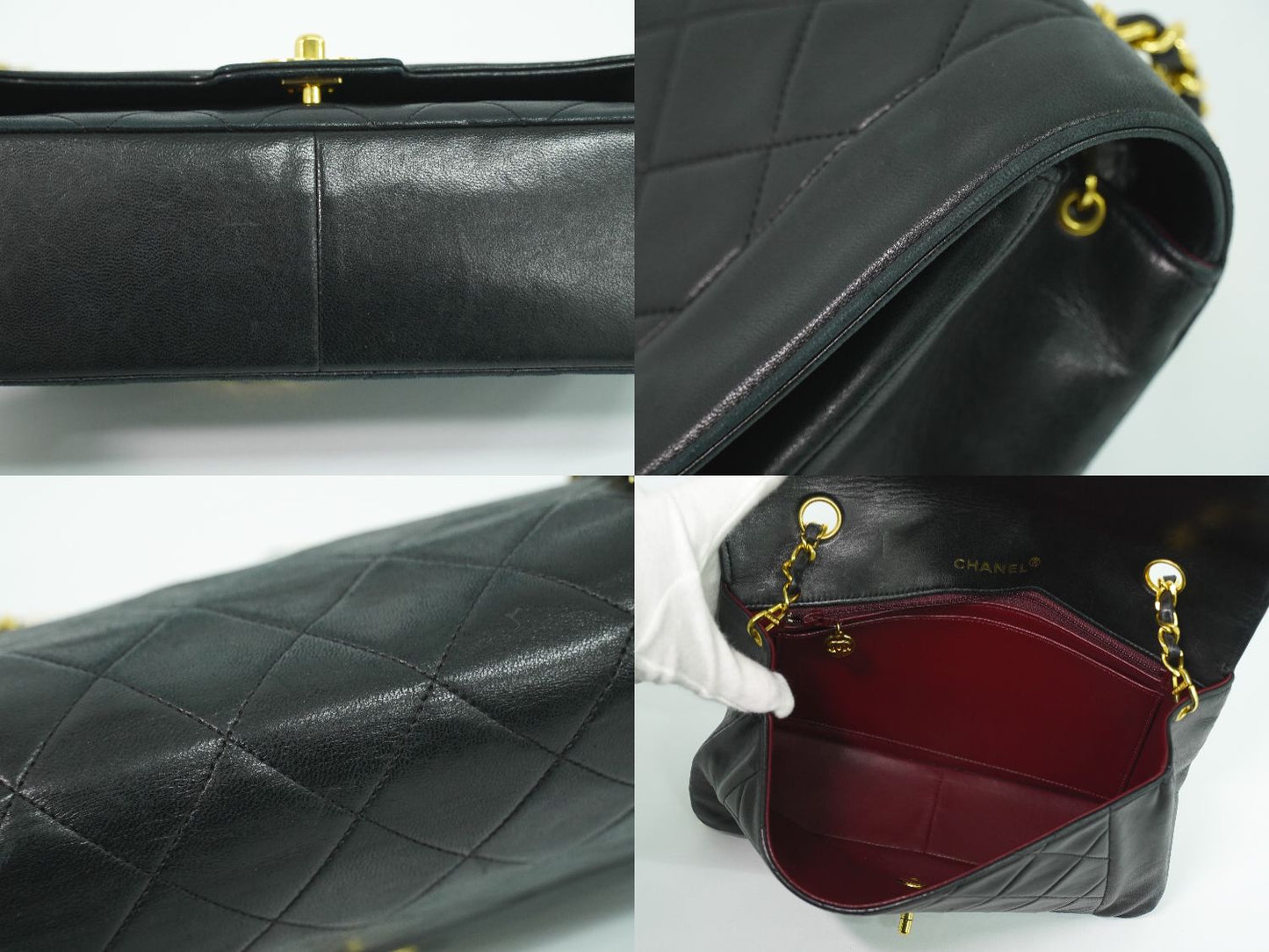 CHANEL ココマーク マトラッセ ショルダーバッグ ブラック