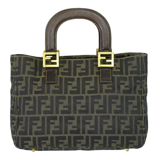 FENDI ズッカ ハンドバッグ ブラウン
