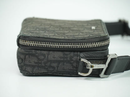 DIOR オブリーク ストラップ付き ポーチ ショルダーバッグ ブラック