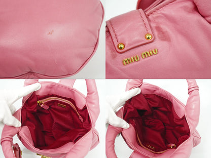 MIU MIU ハンドバッグ ピンク