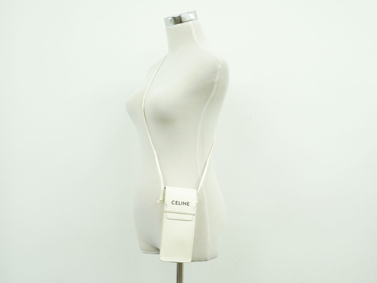 CELINE ロゴ サングラスケース スマホケース ホワイト