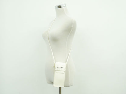 CELINE ロゴ サングラスケース スマホケース ホワイト
