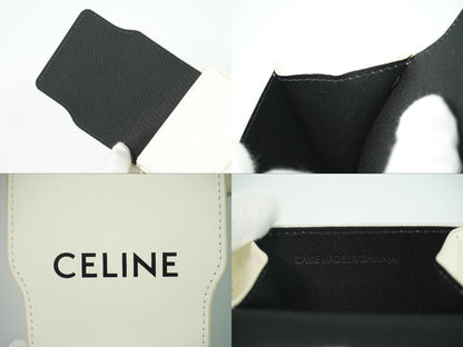 CELINE ロゴ サングラスケース スマホケース ホワイト