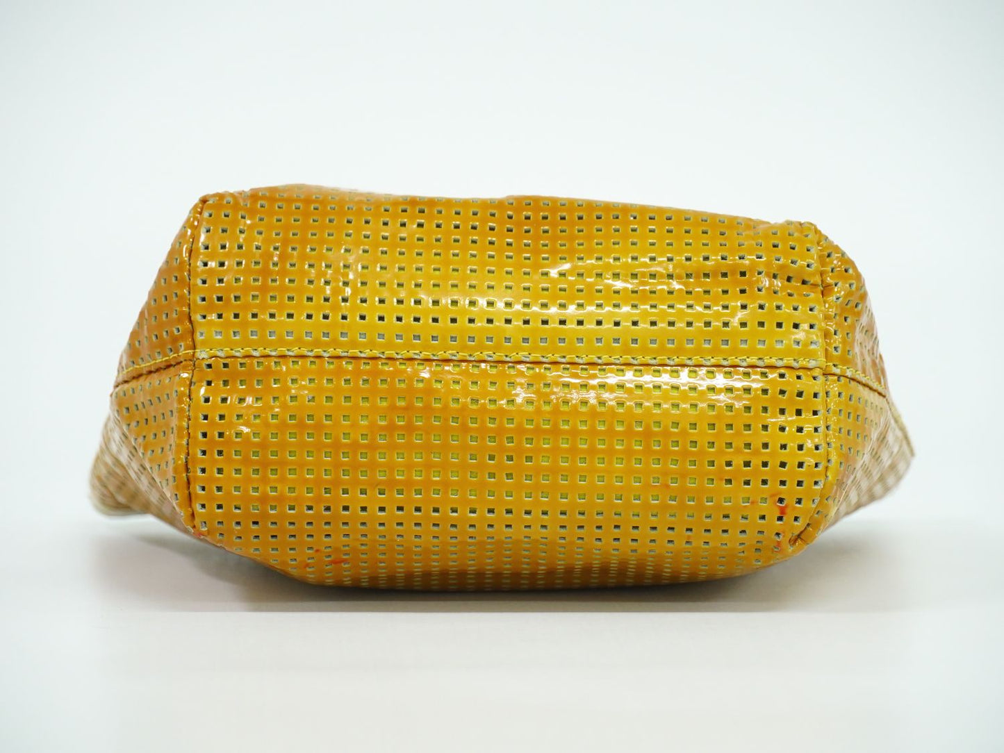 FENDI パンチング トートバッグ オレンジ ホワイト 26731