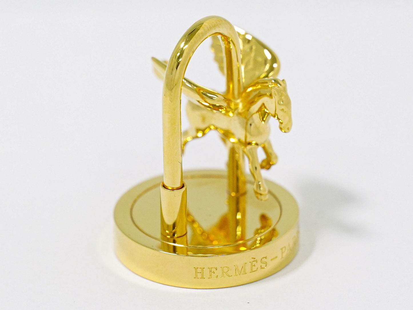 HERMES ペガサス カデナ チャーム ペンダントトップ GP