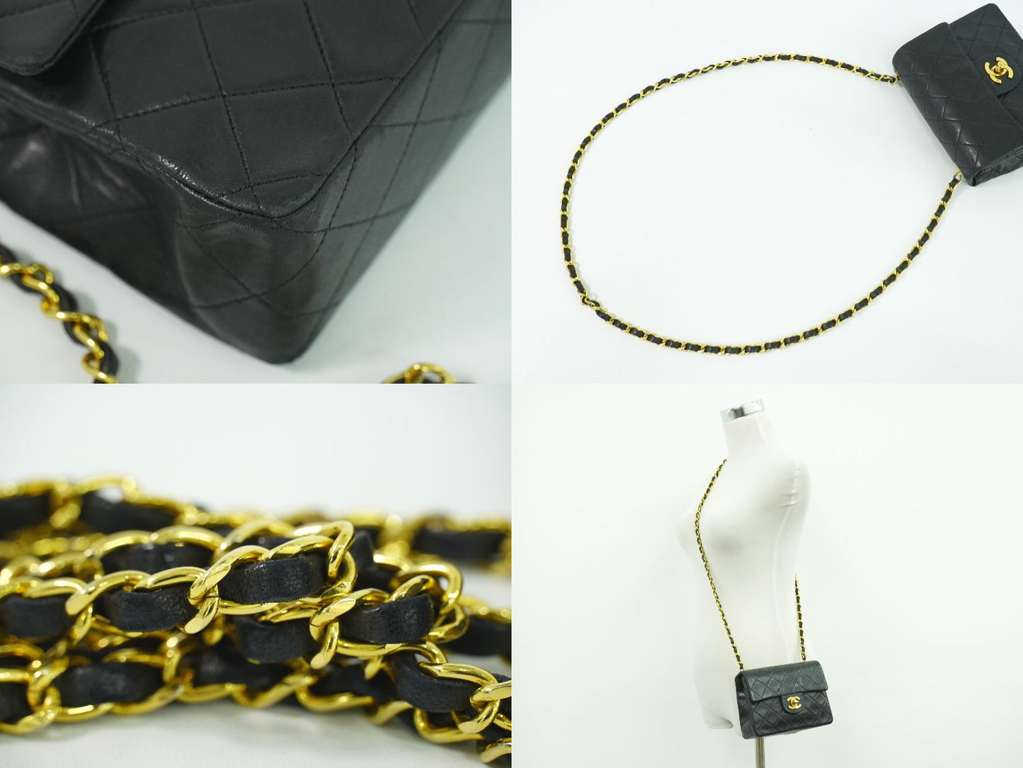 CHANEL ココマーク マトラッセ ショルダーバッグ ブラック