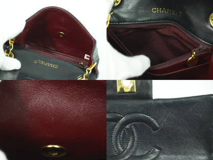 CHANEL ココマーク マトラッセ ショルダーバッグ ブラック